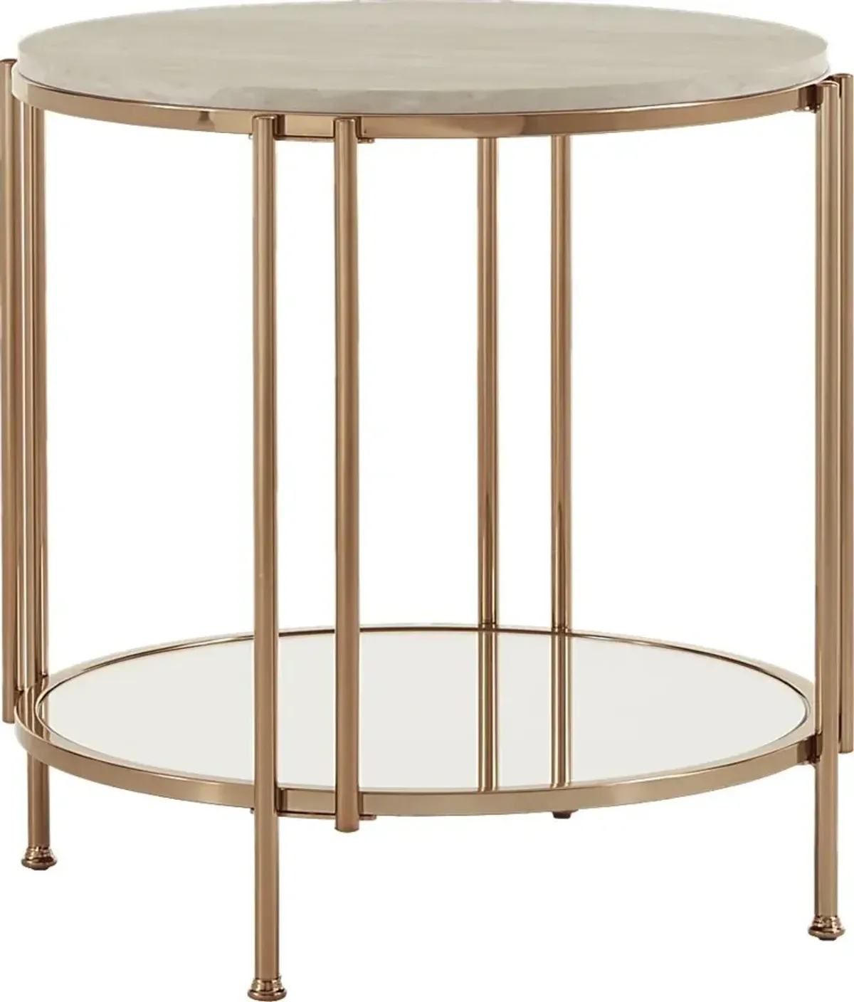 Clairview Gold End Table