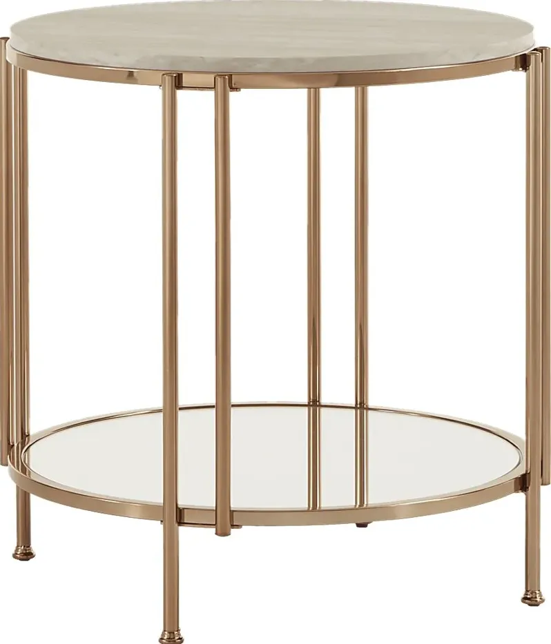Clairview Gold End Table