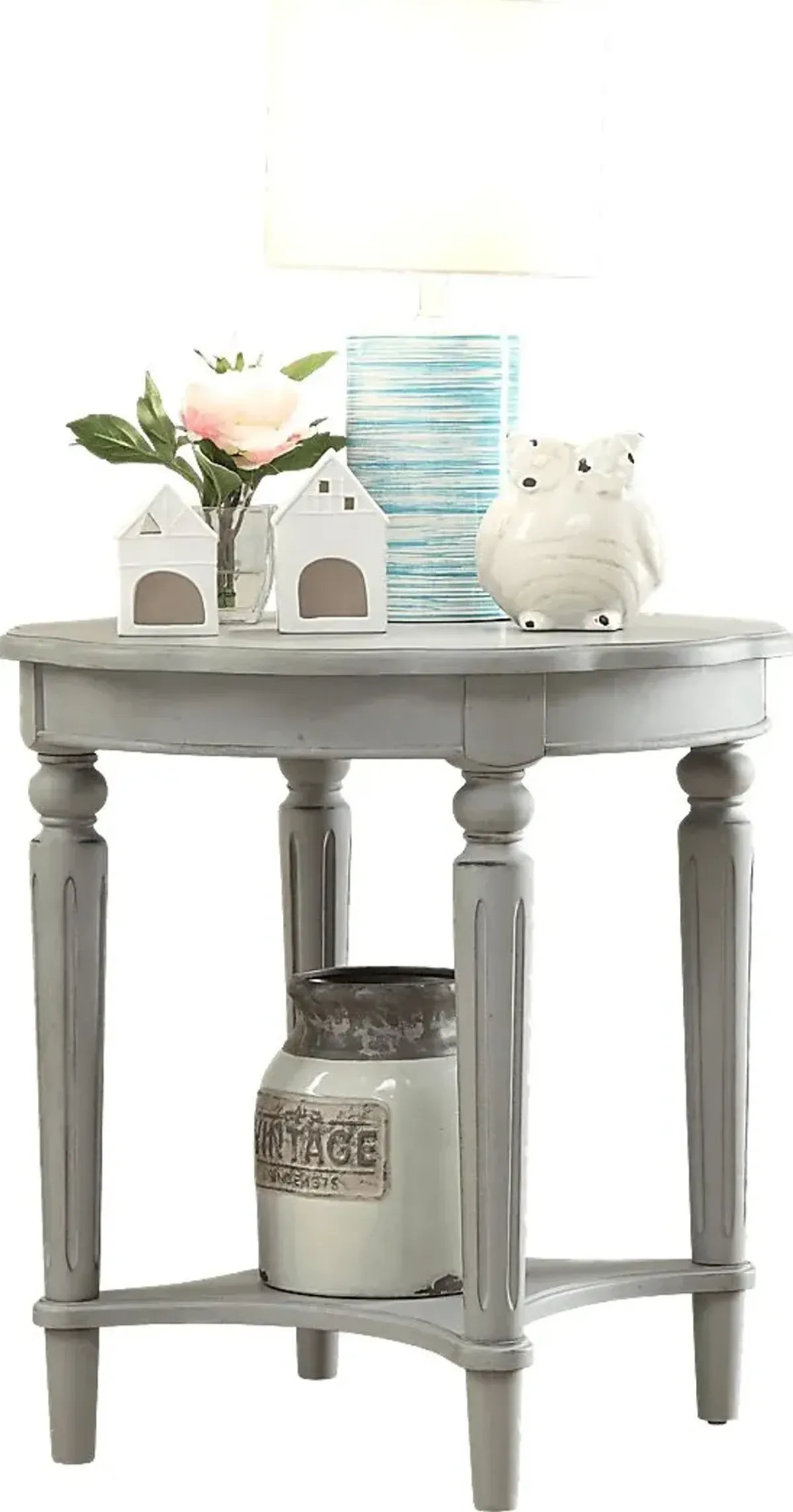 Fordon Light Gray Accent Table