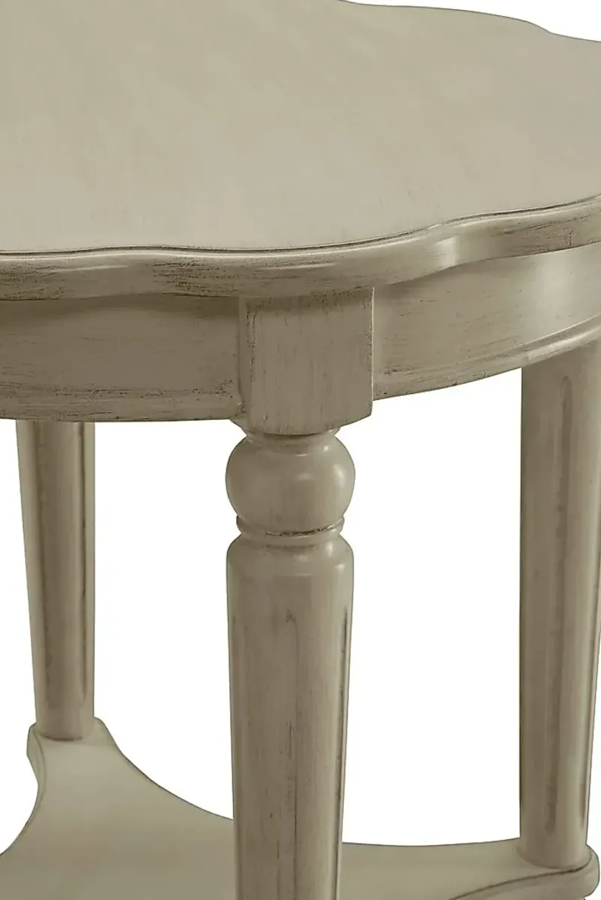 Fordon White Accent Table