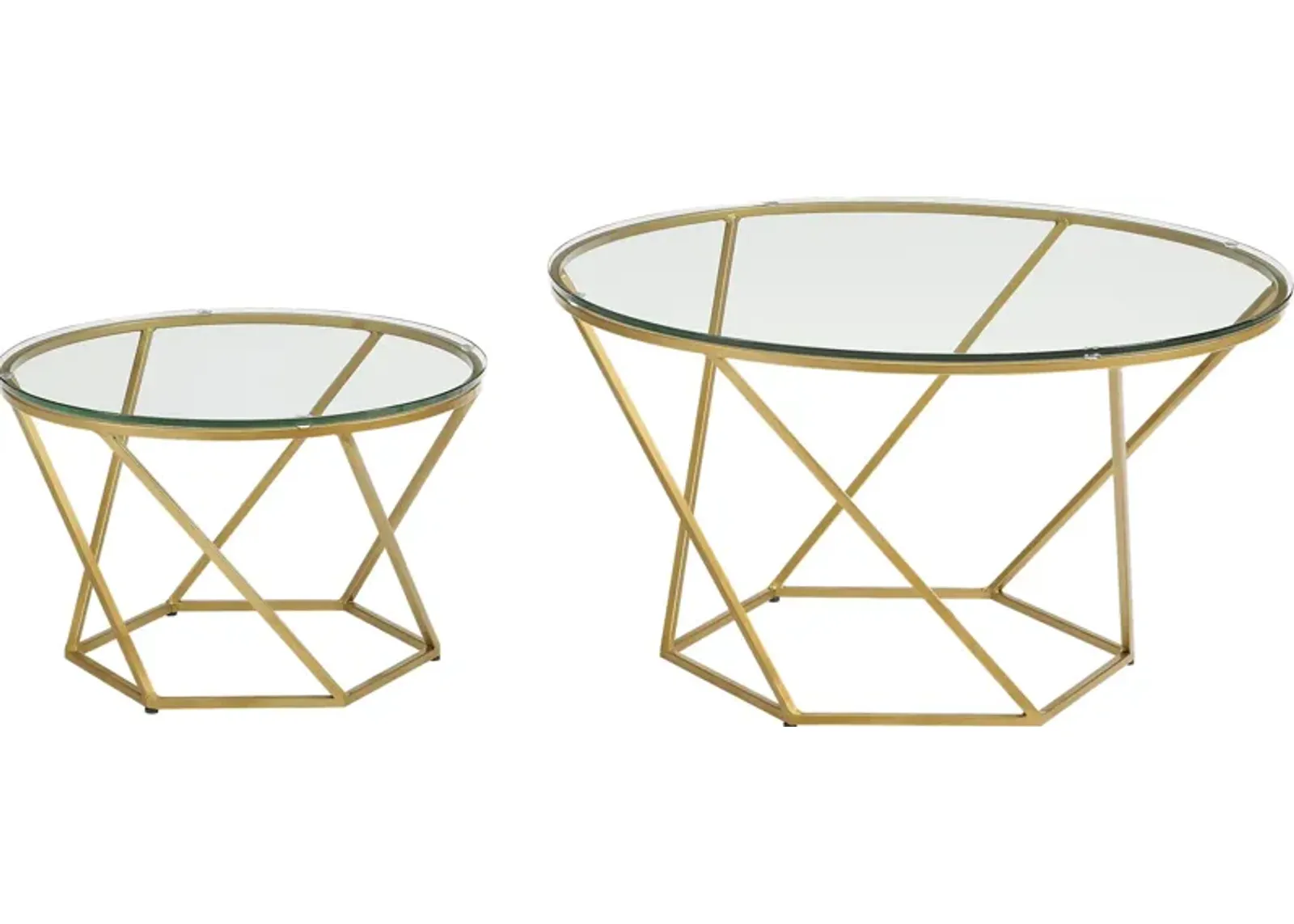 Ballonnes Gold Nesting Tables