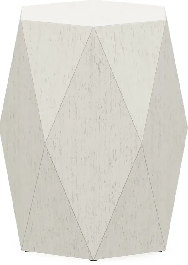 Arcadia White End Table