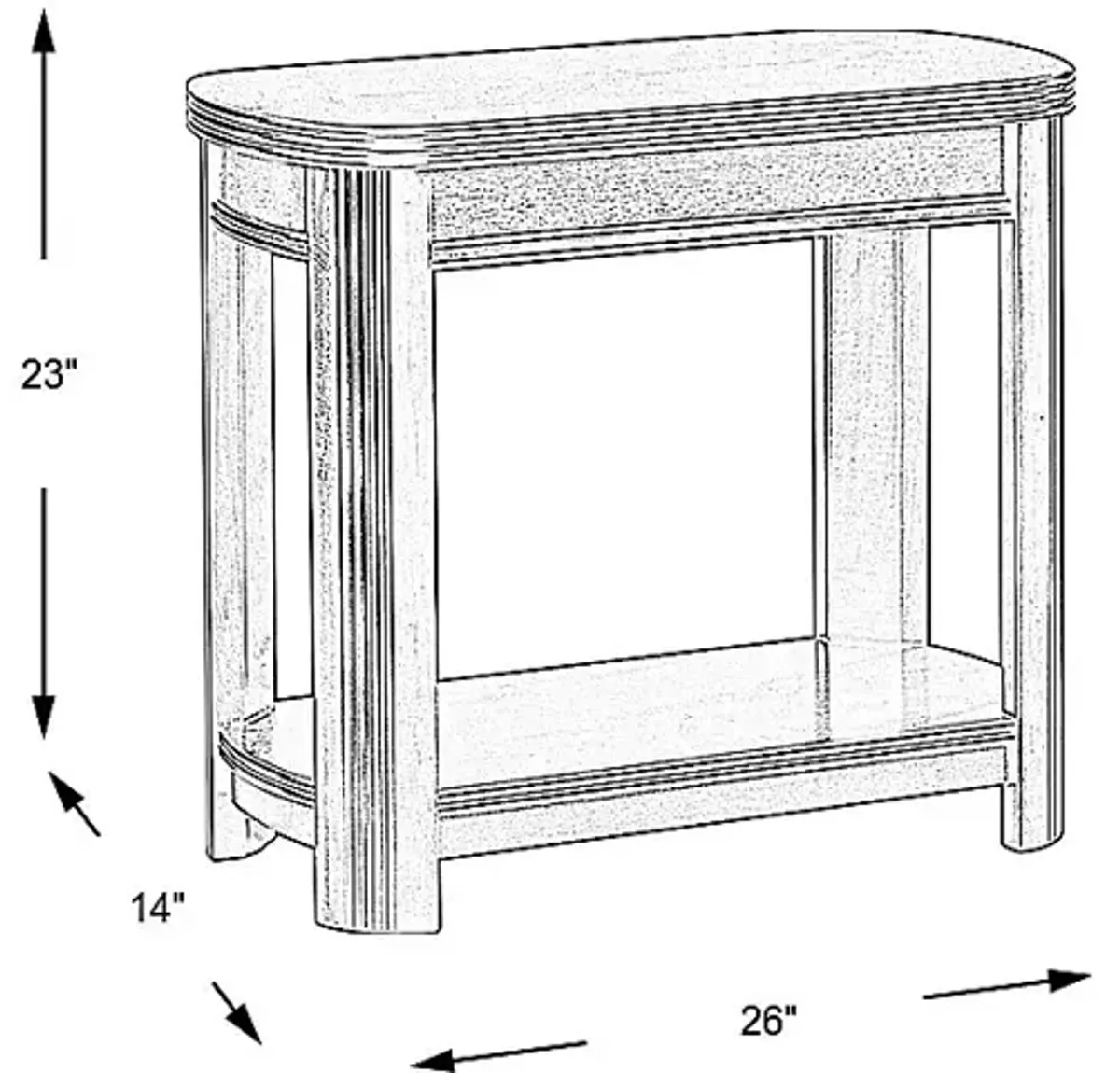 Sedalia Merlot Chairside Table