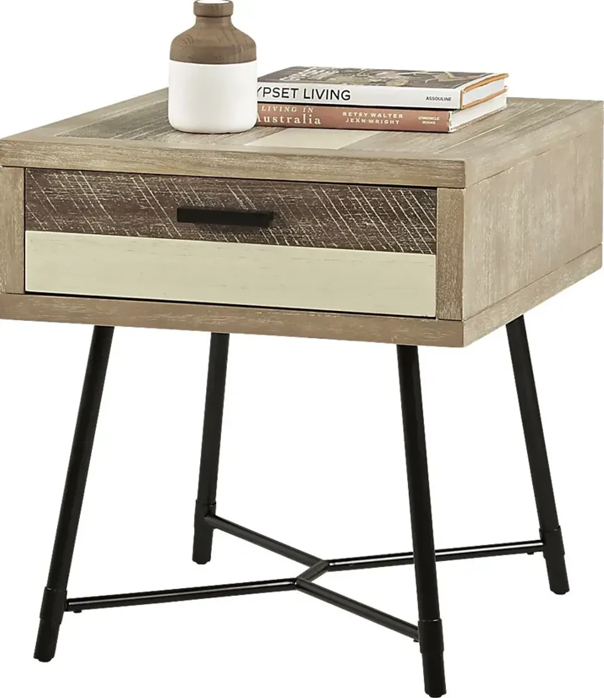 Midtown Loft Natural End Table