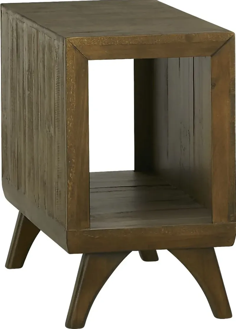 Long Valley Brown Chairside Table