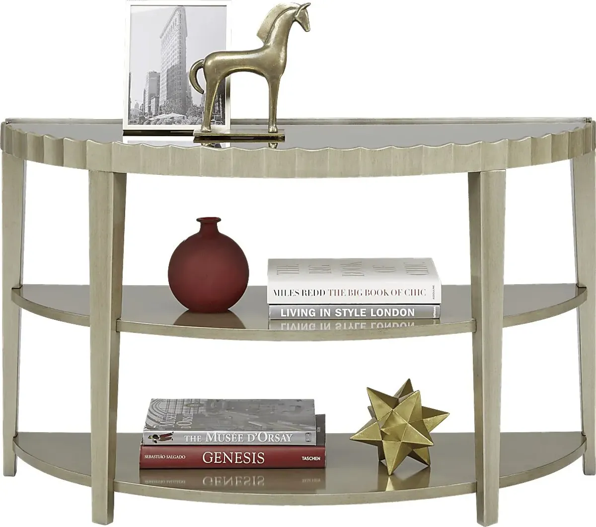 Hallwood Silver Sofa Table