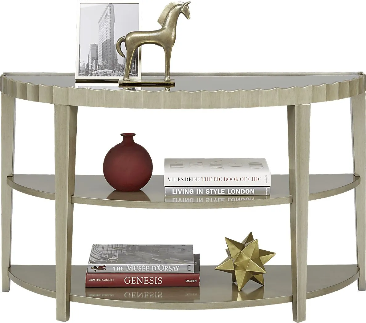 Hallwood Silver Sofa Table