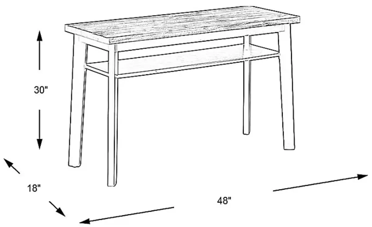 River Lodge Dark Brown Sofa Table