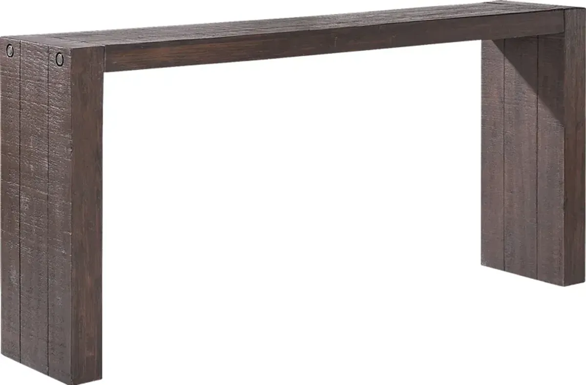 Yardarm Brown Console Table