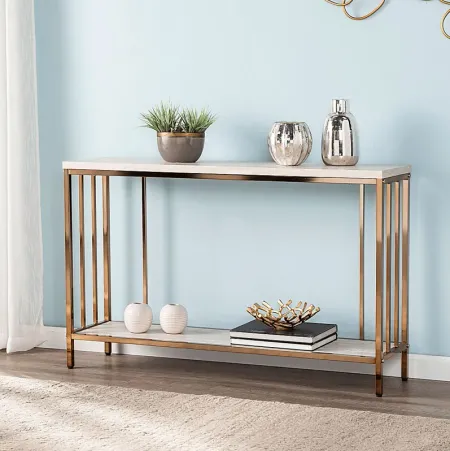 Bronton Gold Console Table