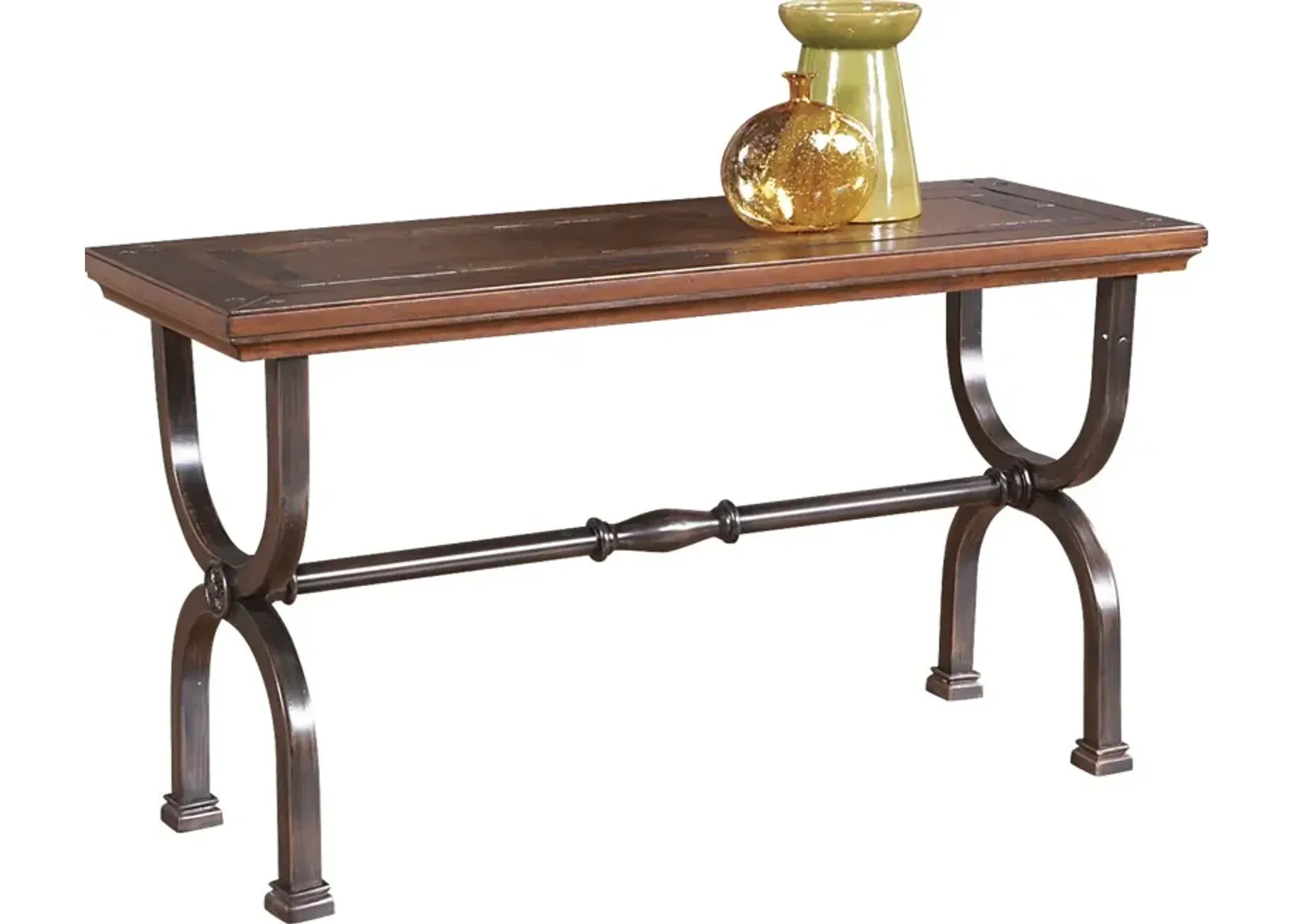 Cedar Grove Brown Sofa Table