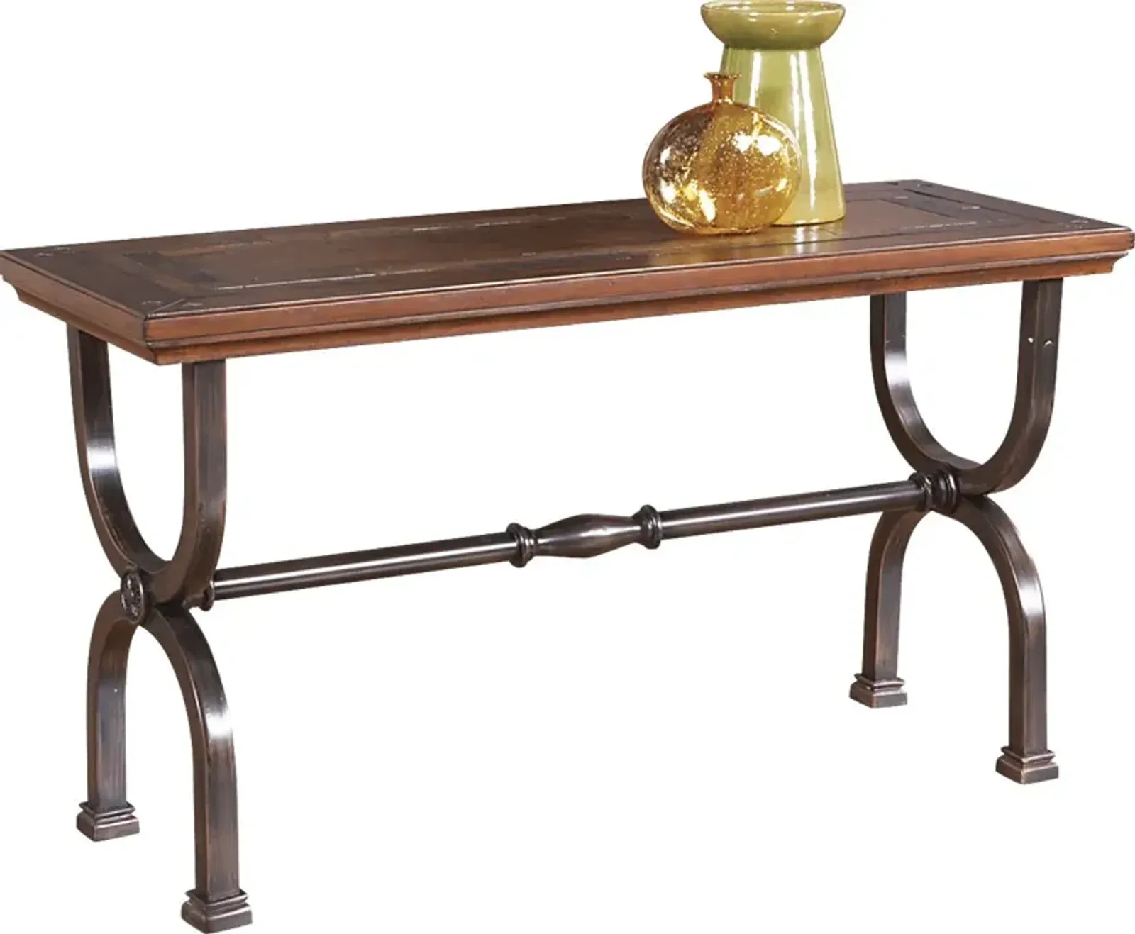 Cedar Grove Brown Sofa Table