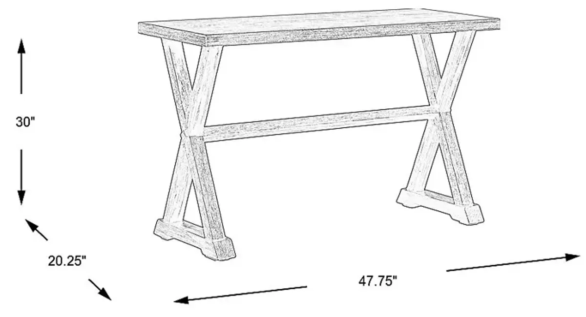 Kalani Black Sofa Table