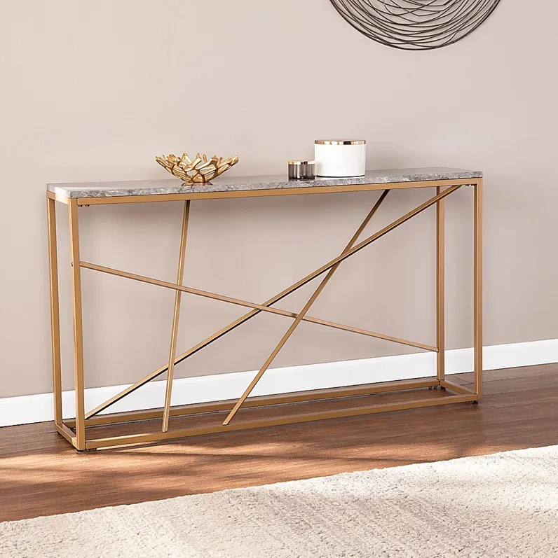 Alderton Gold Console Table