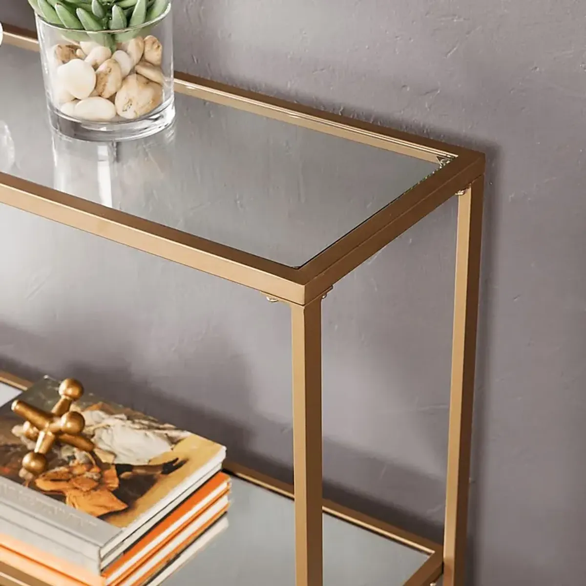 Hasse Gold Console Table