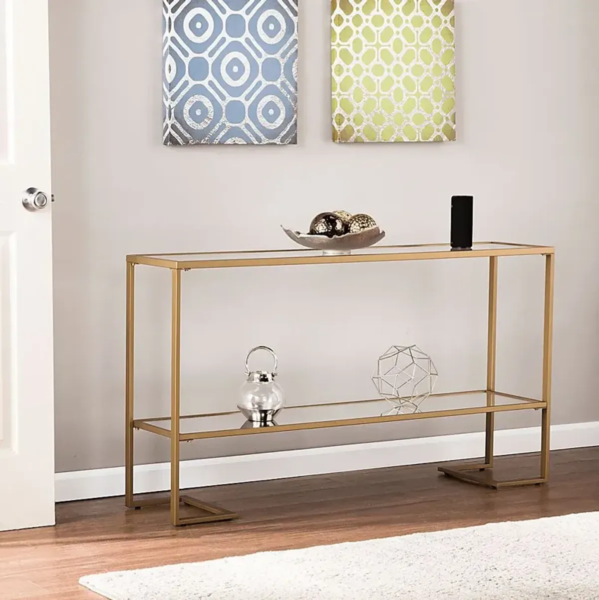 Hasse Gold Console Table