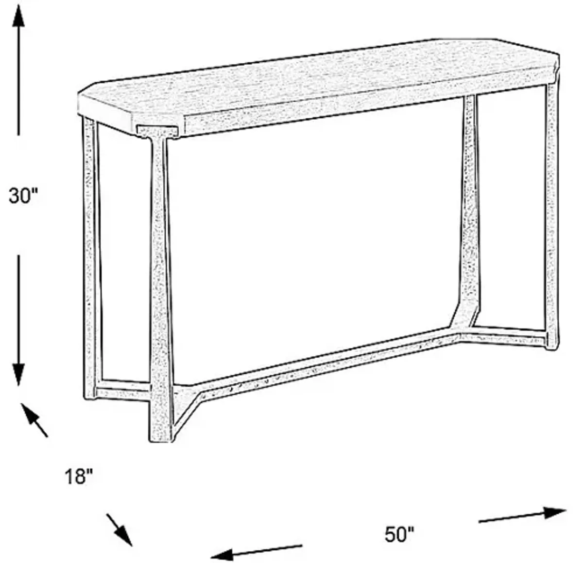 Zandra Brown Sofa Table