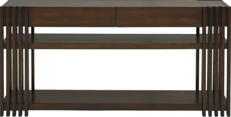 Camellia Brown Cherry Console Table