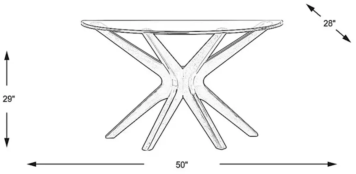 Edina Espresso Sofa Table