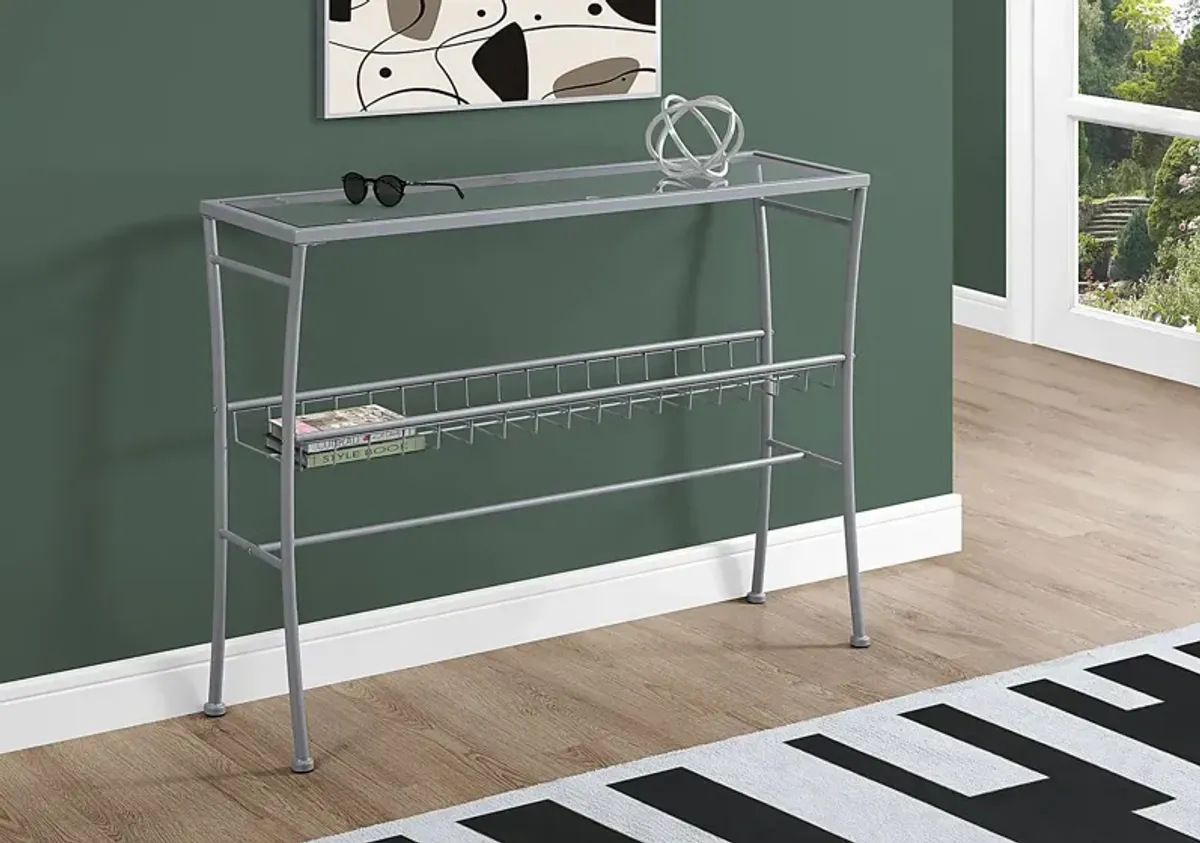 Ainlay Silver Console Table