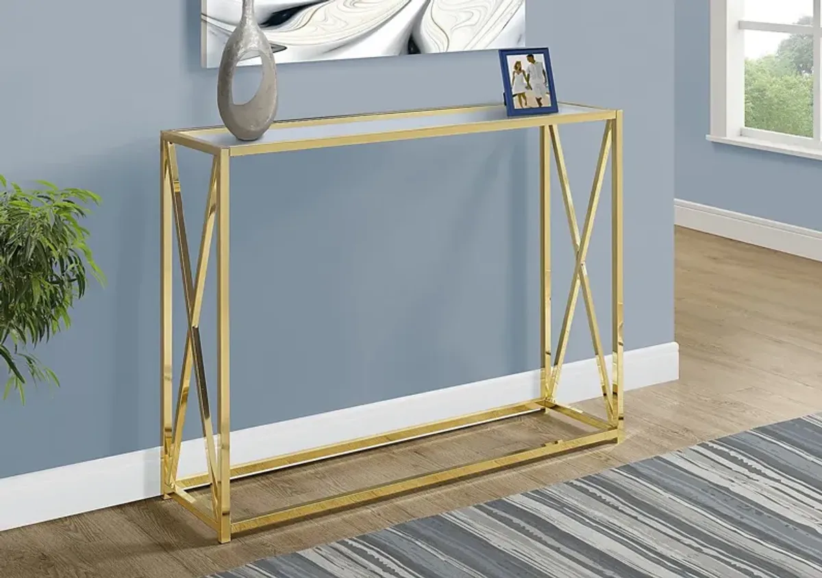 Nottoway Gold Console Table