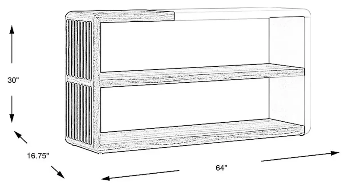 Bristol Bay Brown Sofa Table