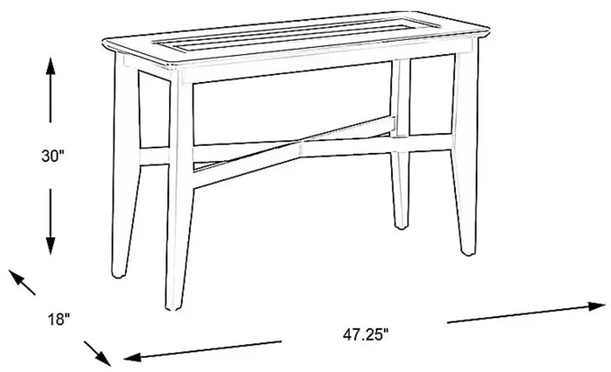 Westcreek Black Sofa Table