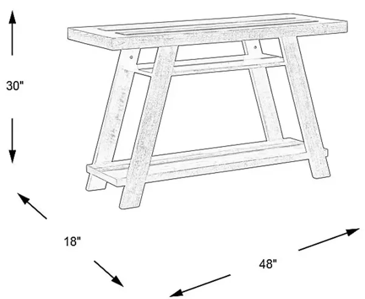 Cedar Creek Brown Sofa Table