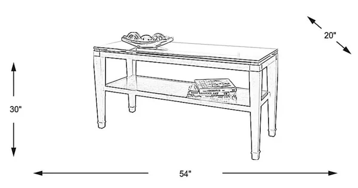 Laketon Walnut Sofa Table