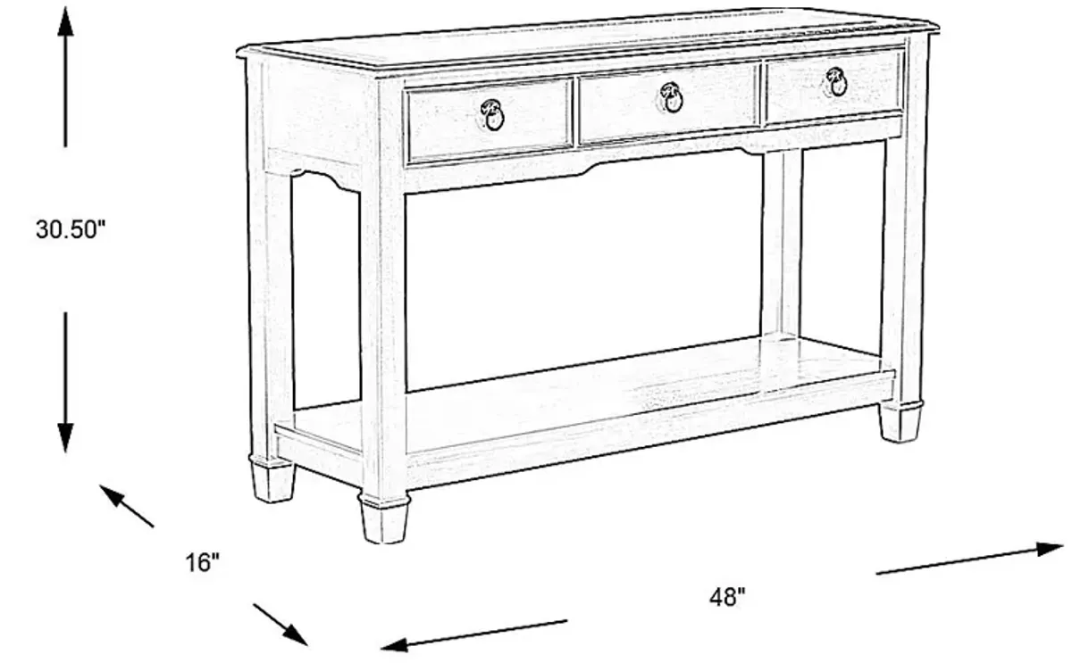 Elshan Walnut Sofa Table