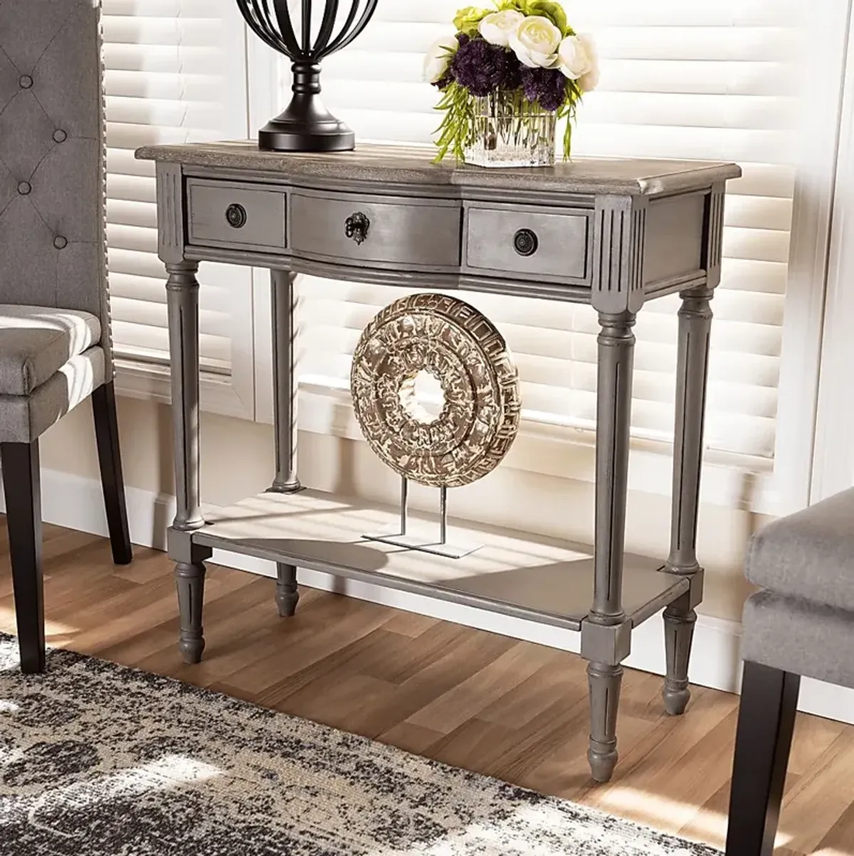 Natrona Gray Console Table