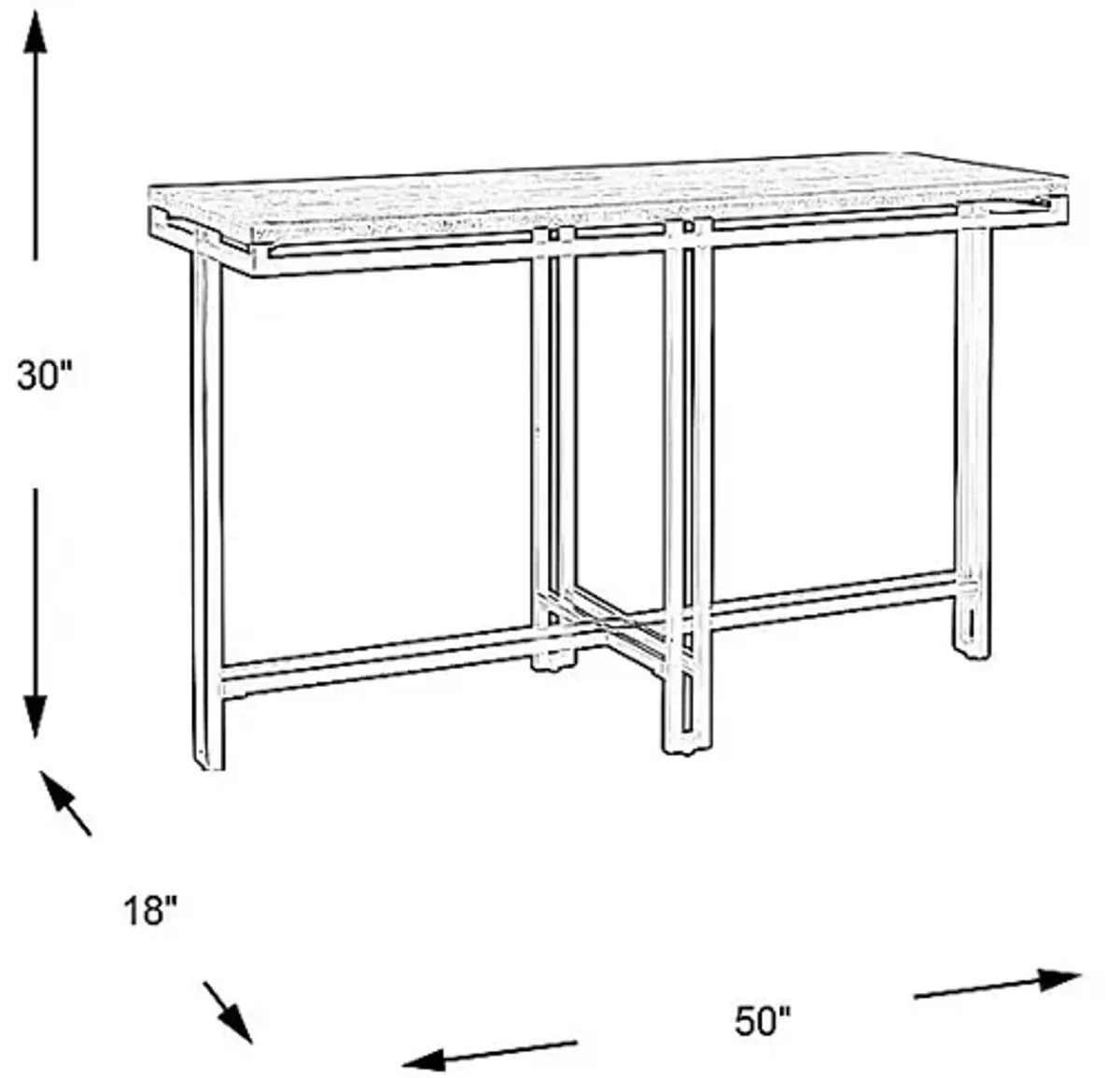 Molino Beige Sofa Table