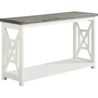 Danusa White Sofa Table