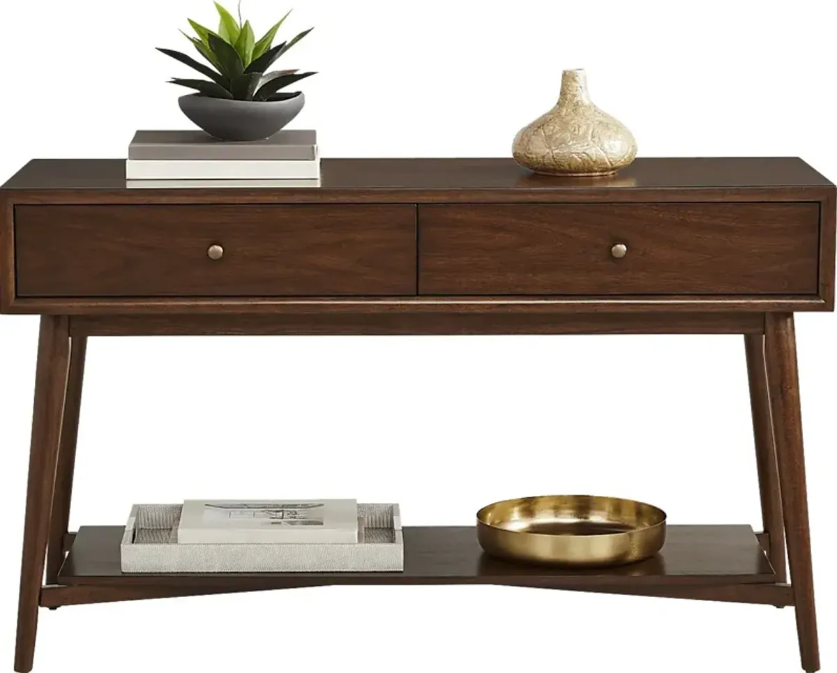 Greyson Brown Cherry Sofa Table