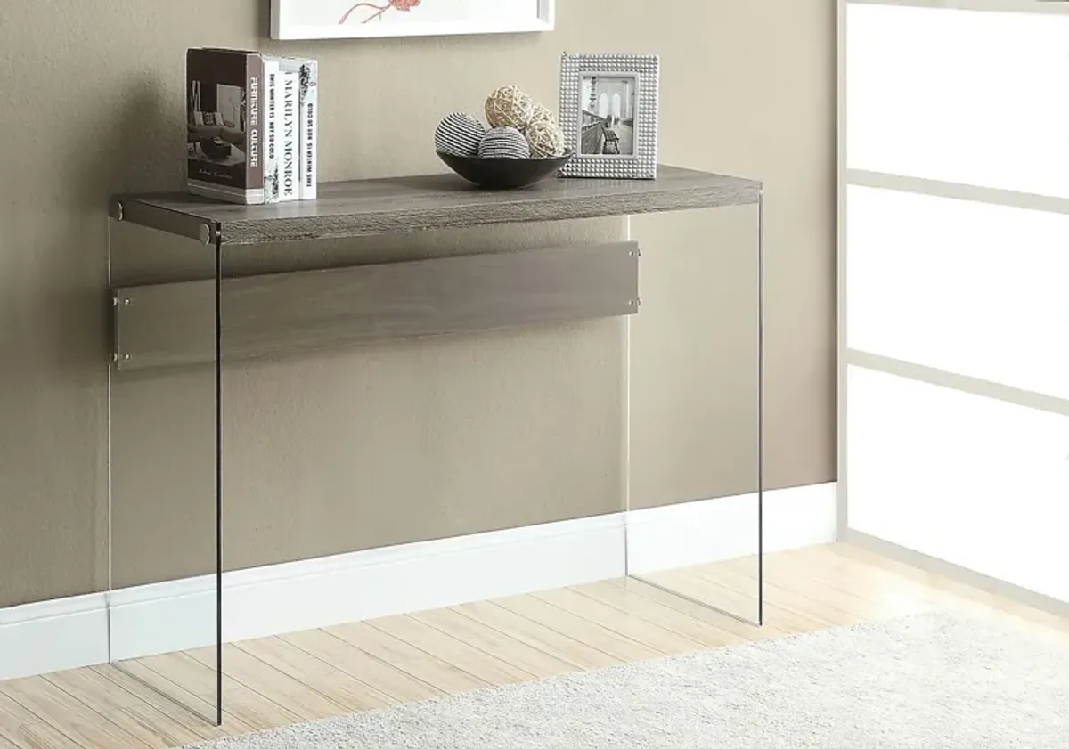 Housely Taupe Console Table