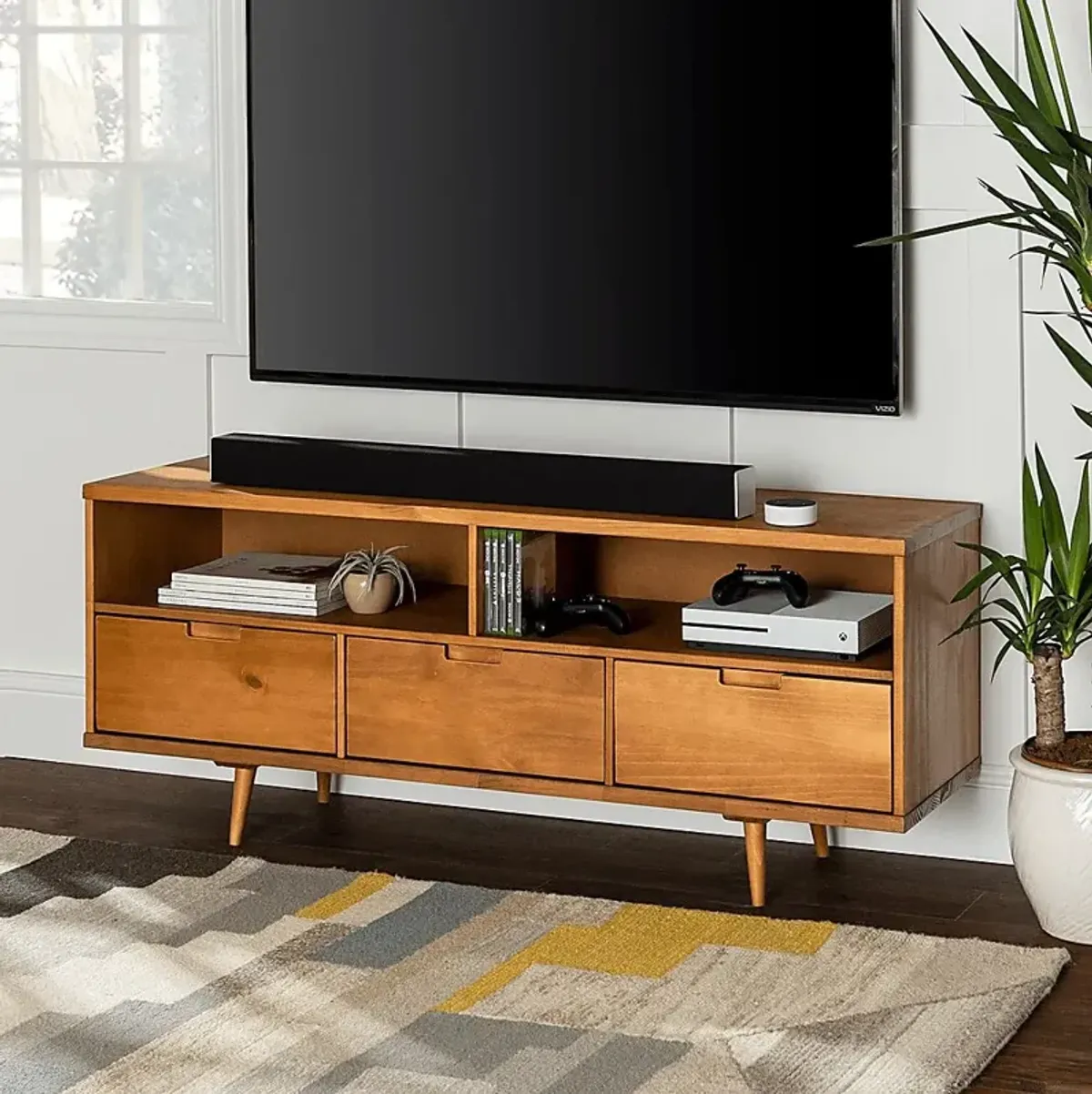 Dartwood Caramel 58 in. Console