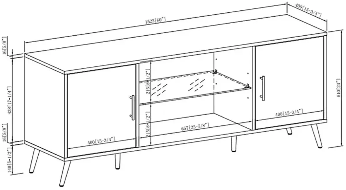 Hemwick Gray 60 in. Console