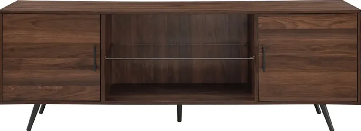 Verlie Walnut 70 in. Console