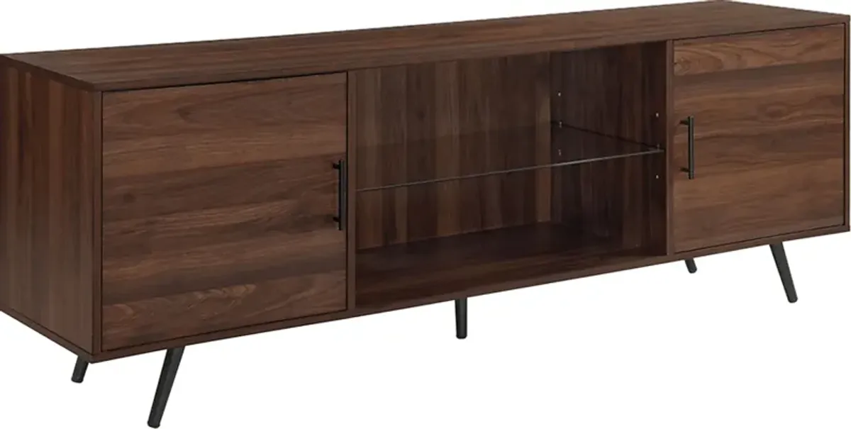 Verlie Walnut 70 in. Console