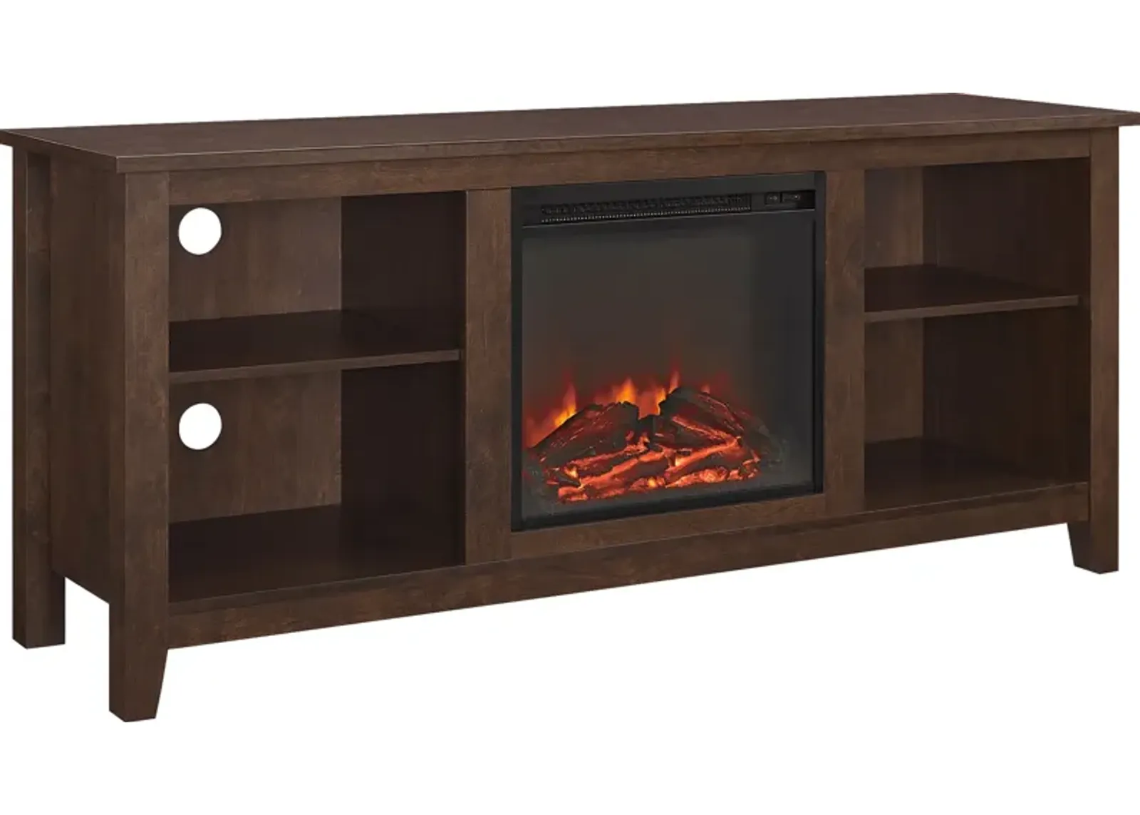 Wyatt Brown 58 in. Console with Electric Fireplace