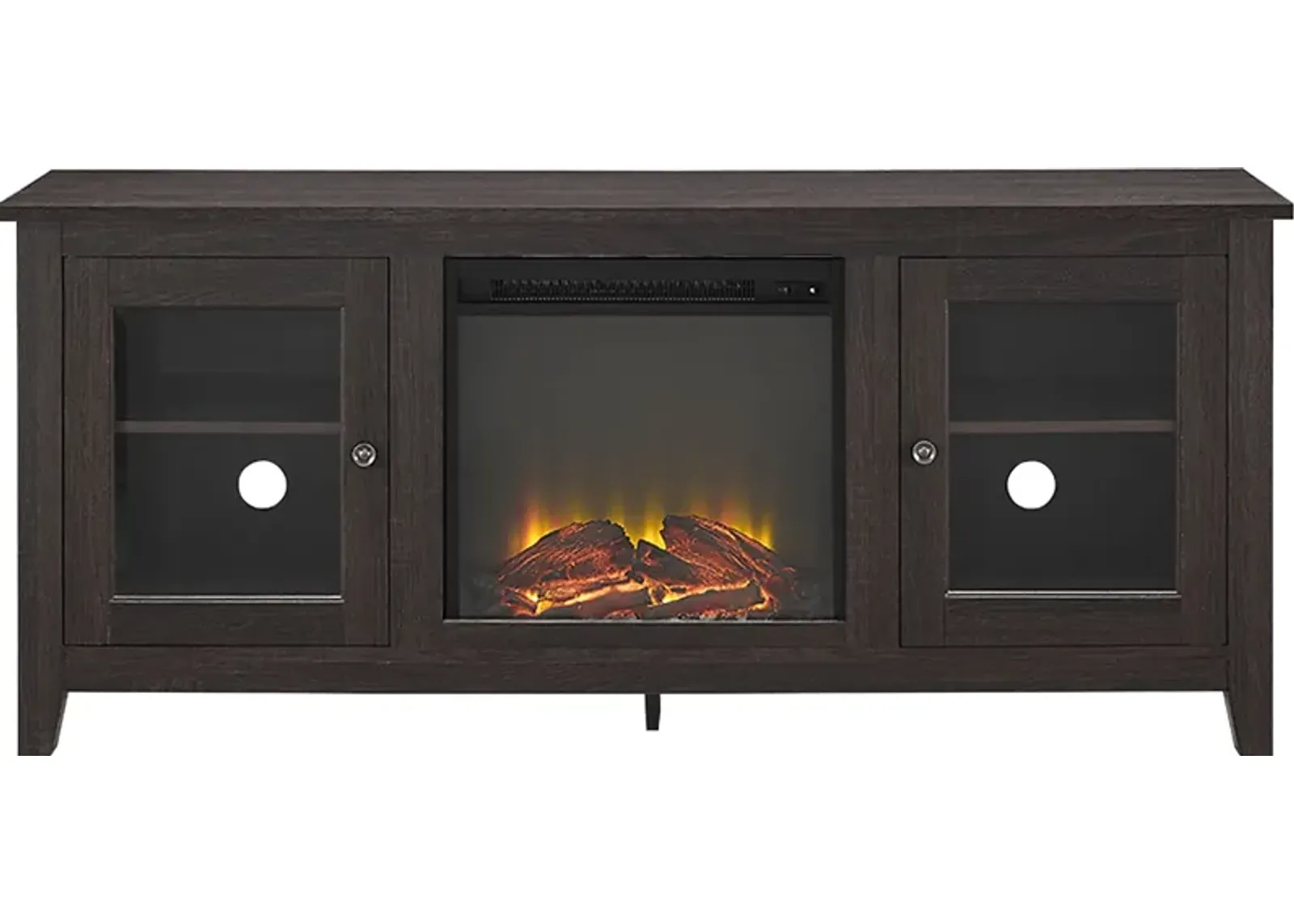 Blaize Espresso 58 in. Console with Electric Fireplace