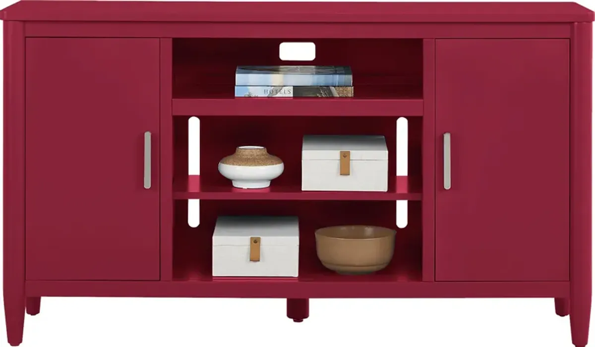 Modern Villa Red 62 in. Console