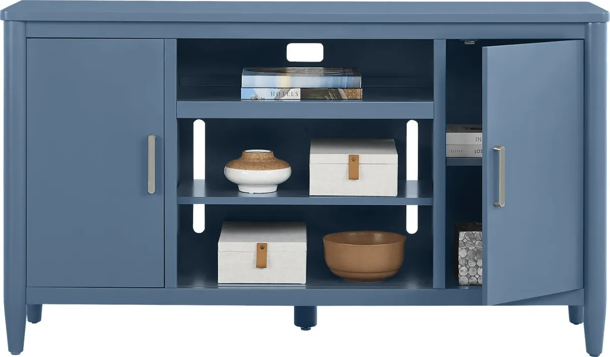 Modern Villa Slate Blue 62 in. Console