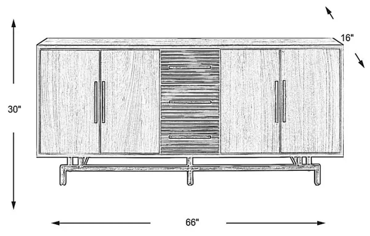 Riana Tobacco 66 in. Console