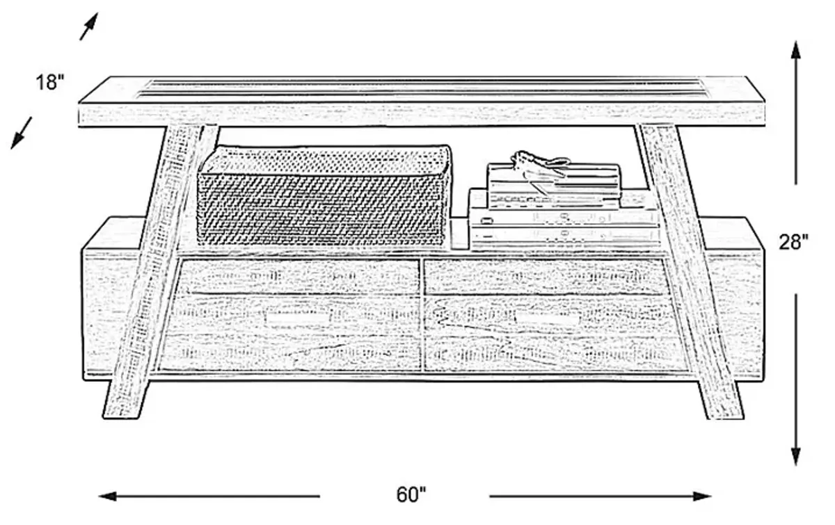 Cedar Creek Brown Console