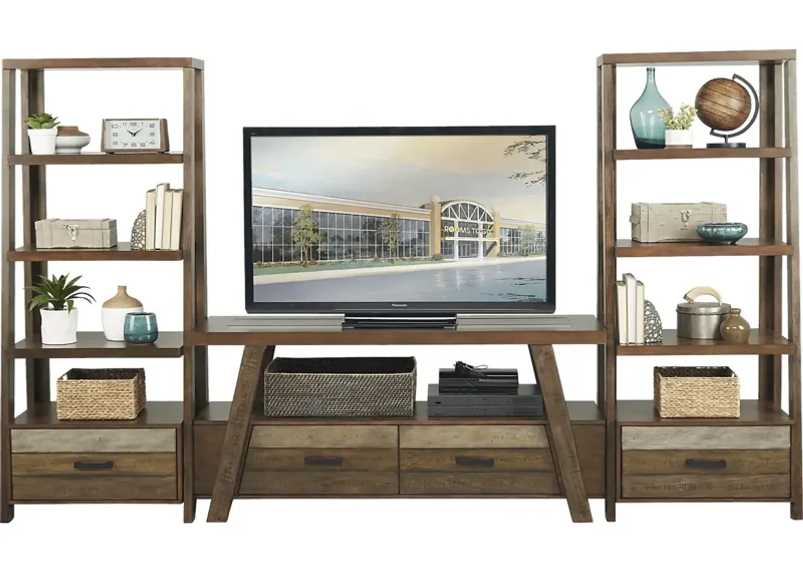 Cedar Creek Brown 3 Pc Wall Unit