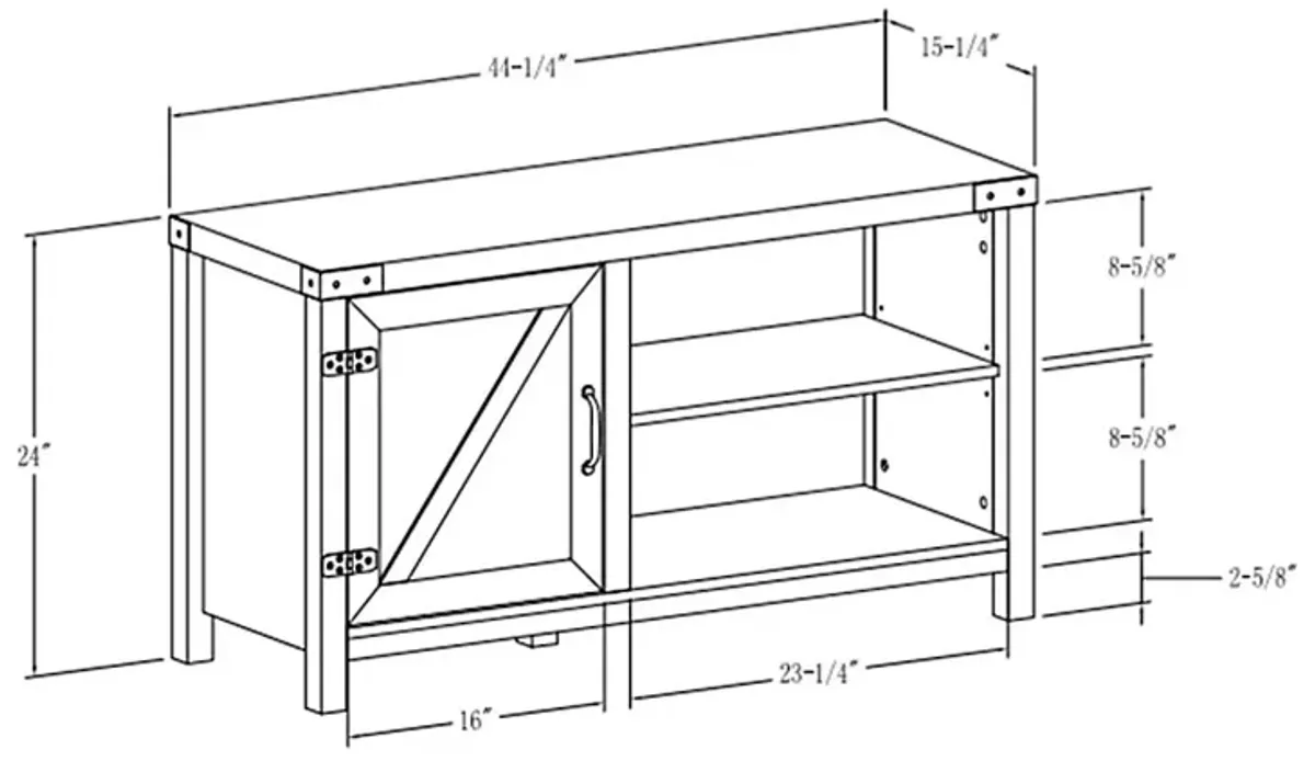 Nettleship Oak 44 in. Console