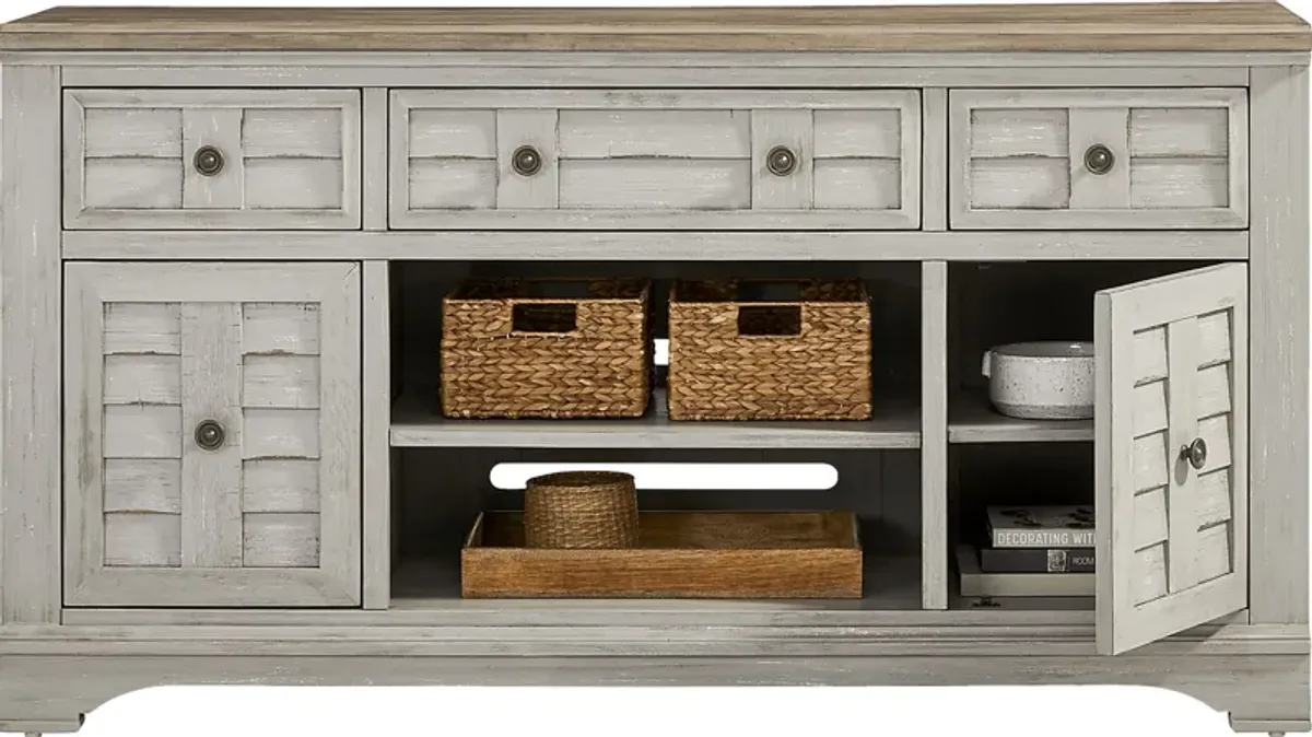Edisto Bay Gray 64 in. Console