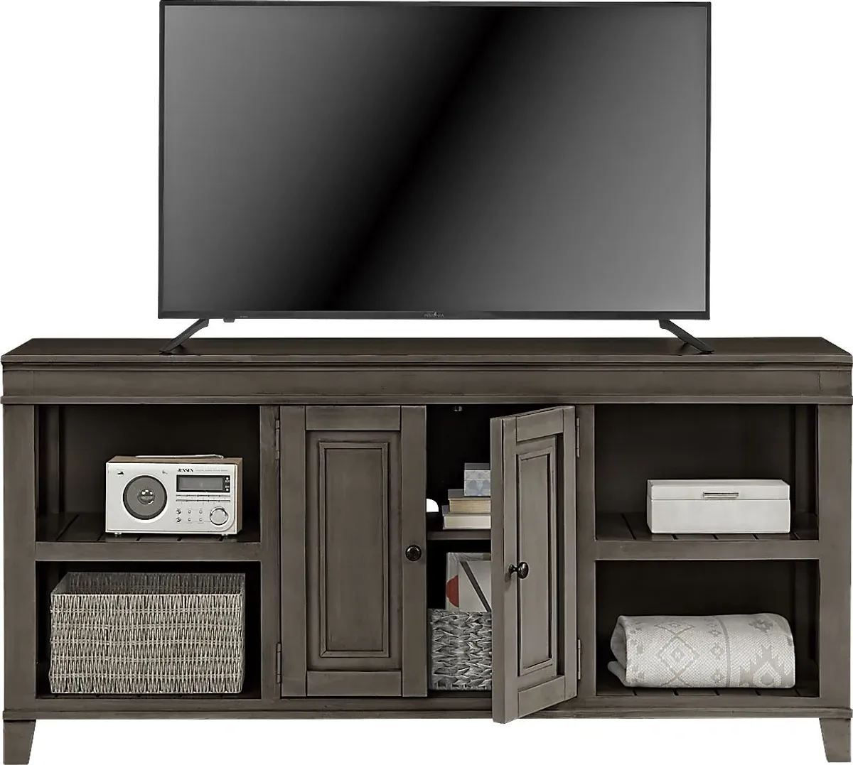 Darby Brook Dark Gray 66 in. Console