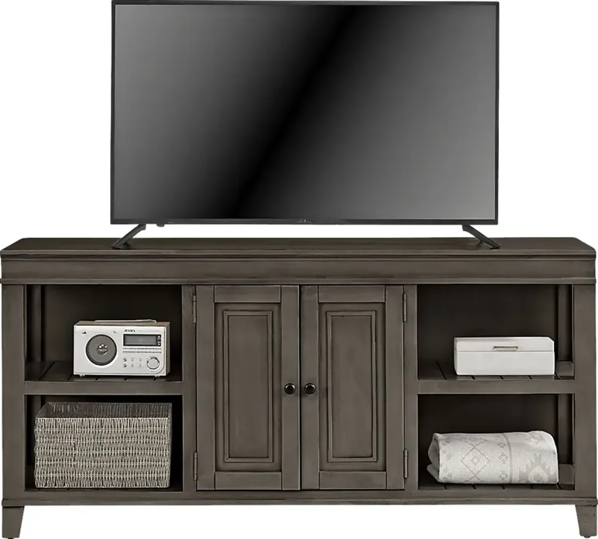 Darby Brook Dark Gray 66 in. Console